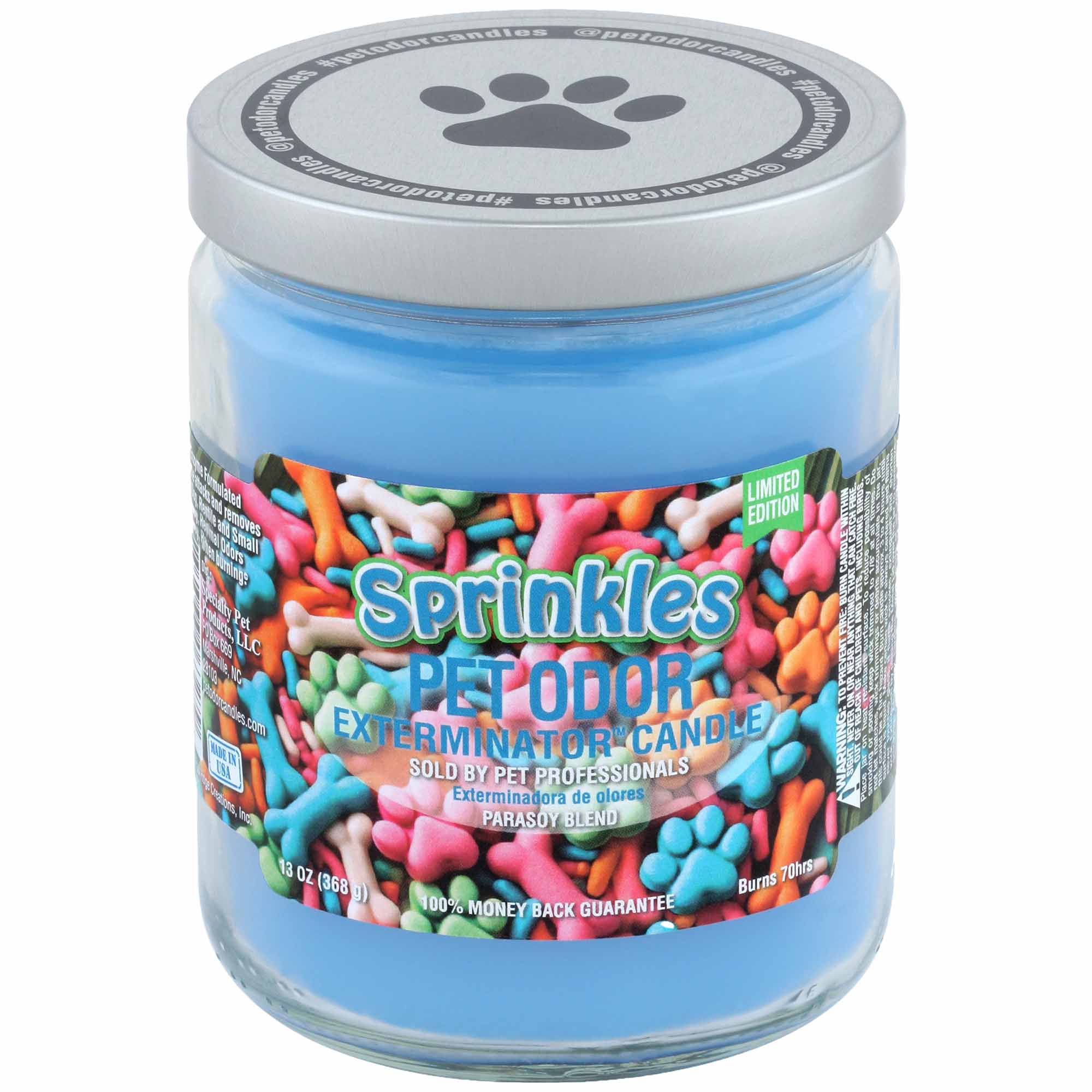 Pet Odor Exterminator Candle, Sprinkles, 13 oz - Buy Pet Shop