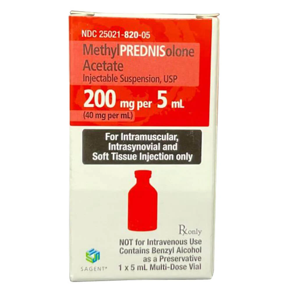 Rx MethylPREDNISolone Acetate 40mg/ml x 5ml vial - Buy Pet Shop