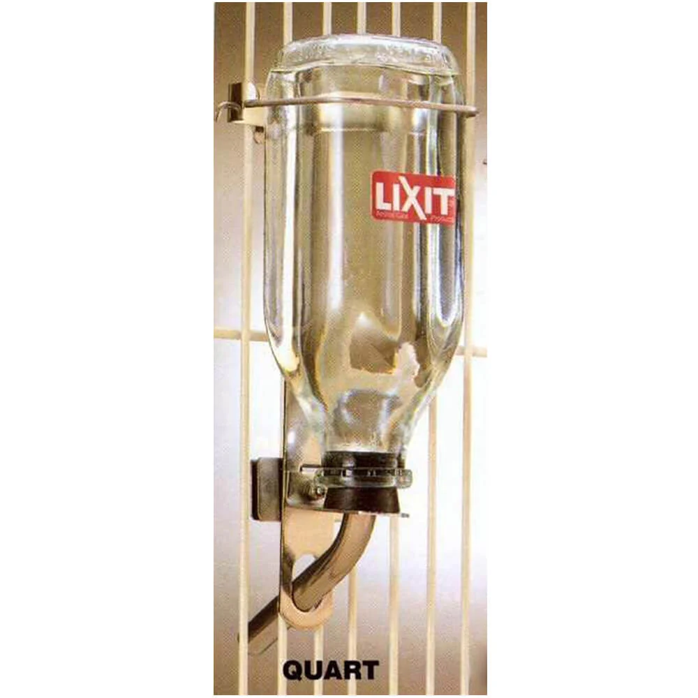 Lixit Glass Water Bottle, 32 oz with Tube - Buy Pet Shop