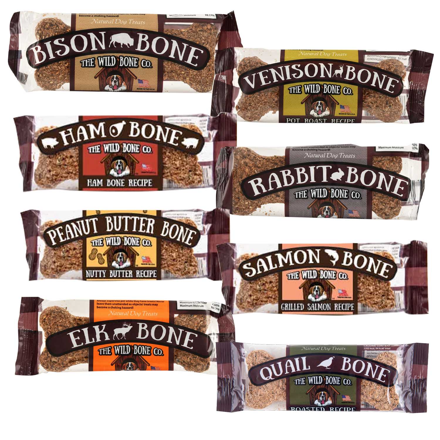 Wild Bone Crunchy Dog Treats, Variety, 8 pk Kit - Buy Pet Shop