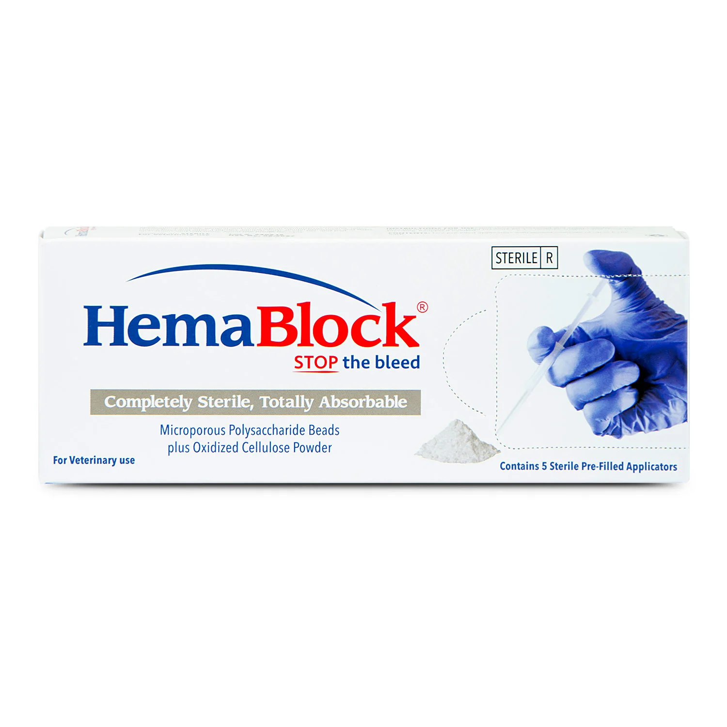 HemaBlock Hemostatic Powder, 0.5 gm Syringe Applicators, 5 pk - Buy Pet Shop