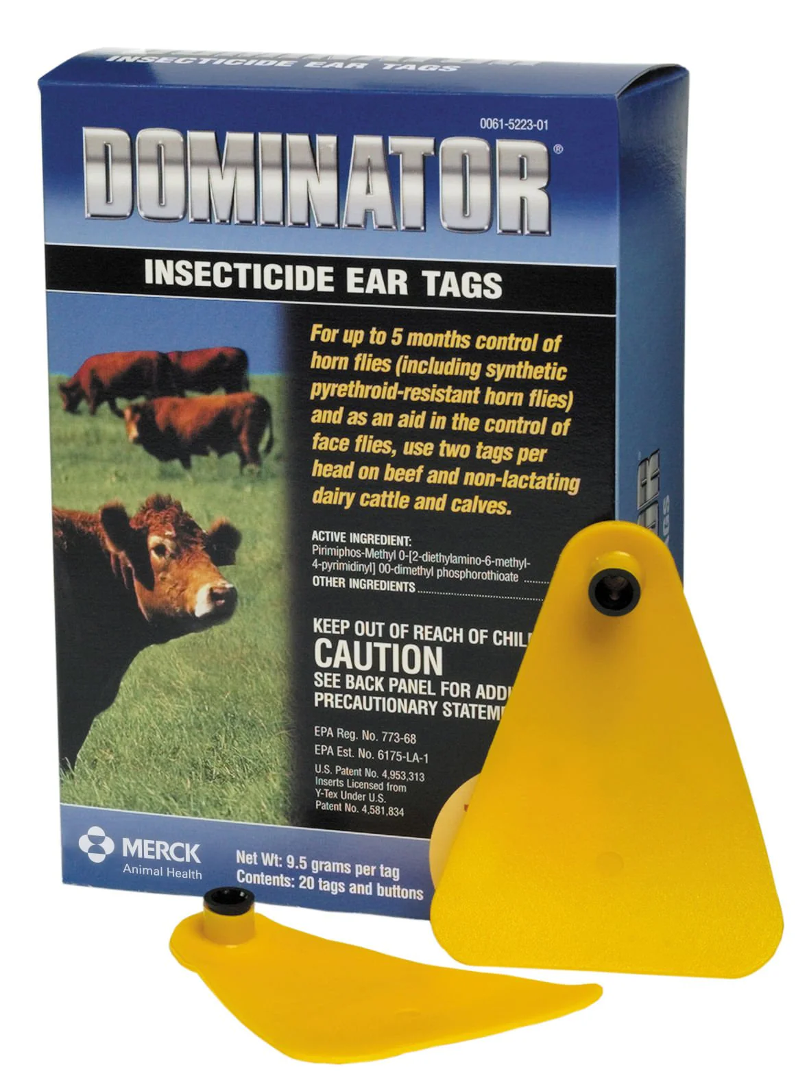 Dominator Cattle Insecticide Ear Tags, 20 pk - Buy Pet Shop