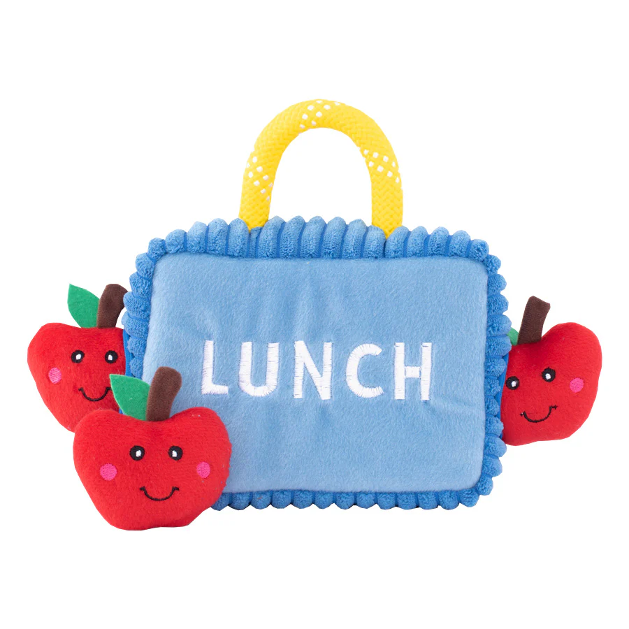 Zippy Paws Zippy Burrow Lunchbox with Apples Interactive Puzzle Plush Dog Toy - Buy Pet Shop