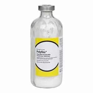Polyflex (ampicillin) Injection for Dogs, Cats, & Cattle, 25 gm x 200 mL - Buy Pet Shop