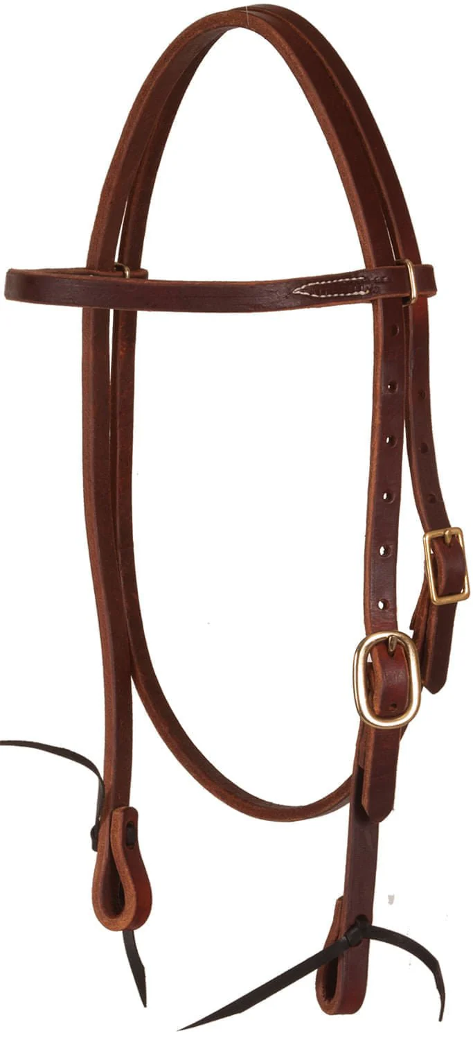Oxbow Tack Premium Harness Leather Pre-Oiled Browband Headstall - Buy Pet Shop