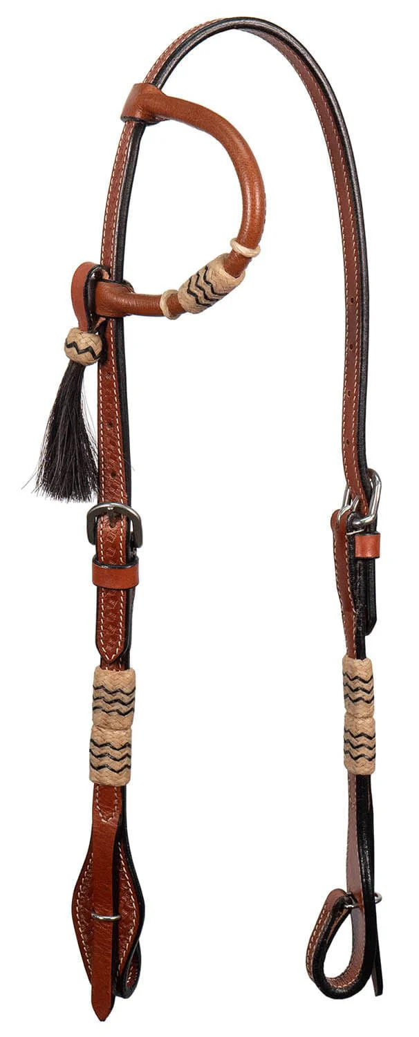 Rawhide & Tassel One Ear Headstall, Full - Buy Pet Shop
