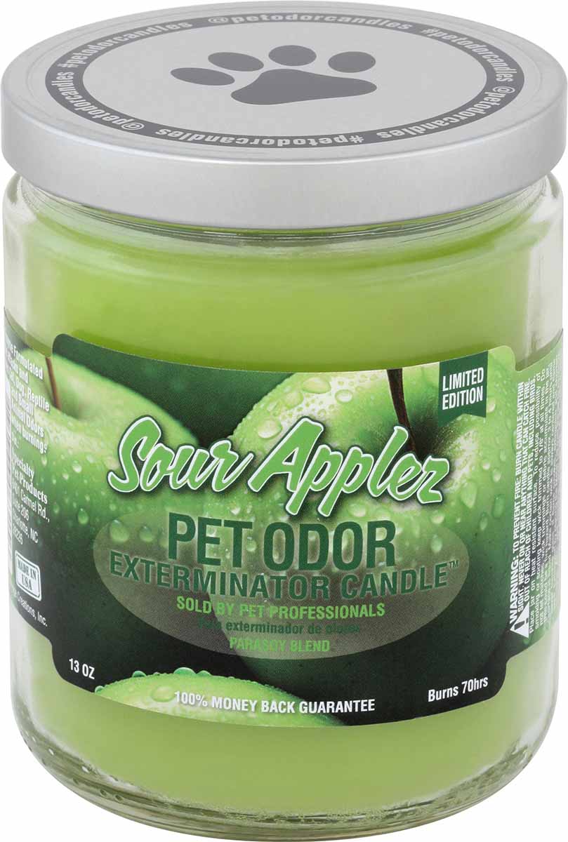 Pet Odor Exterminator Candle, Sour Applez Up, 13 oz - Buy Pet Shop