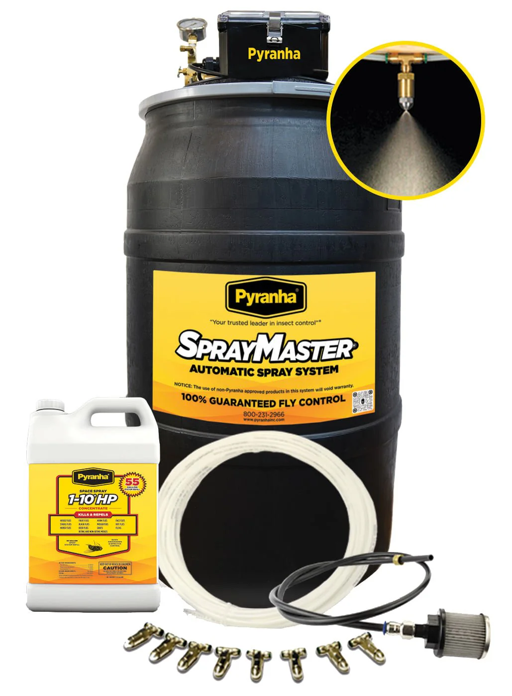 Pyranha SprayMaster Misting Barn Fly Spray System Kit & Accessories - Buy Pet Shop