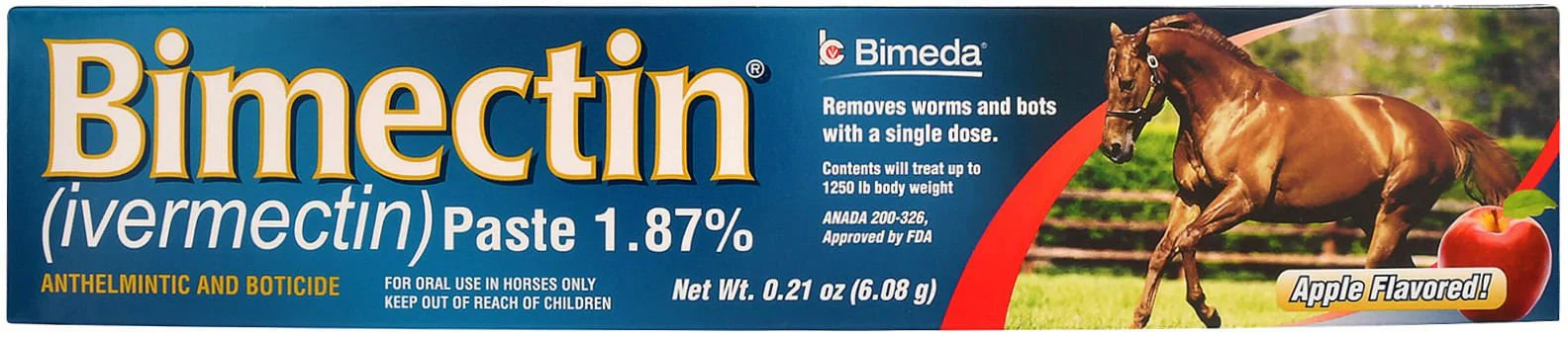 Bimectin Paste Horse Dewormer, 1-dose - Buy Pet Shop