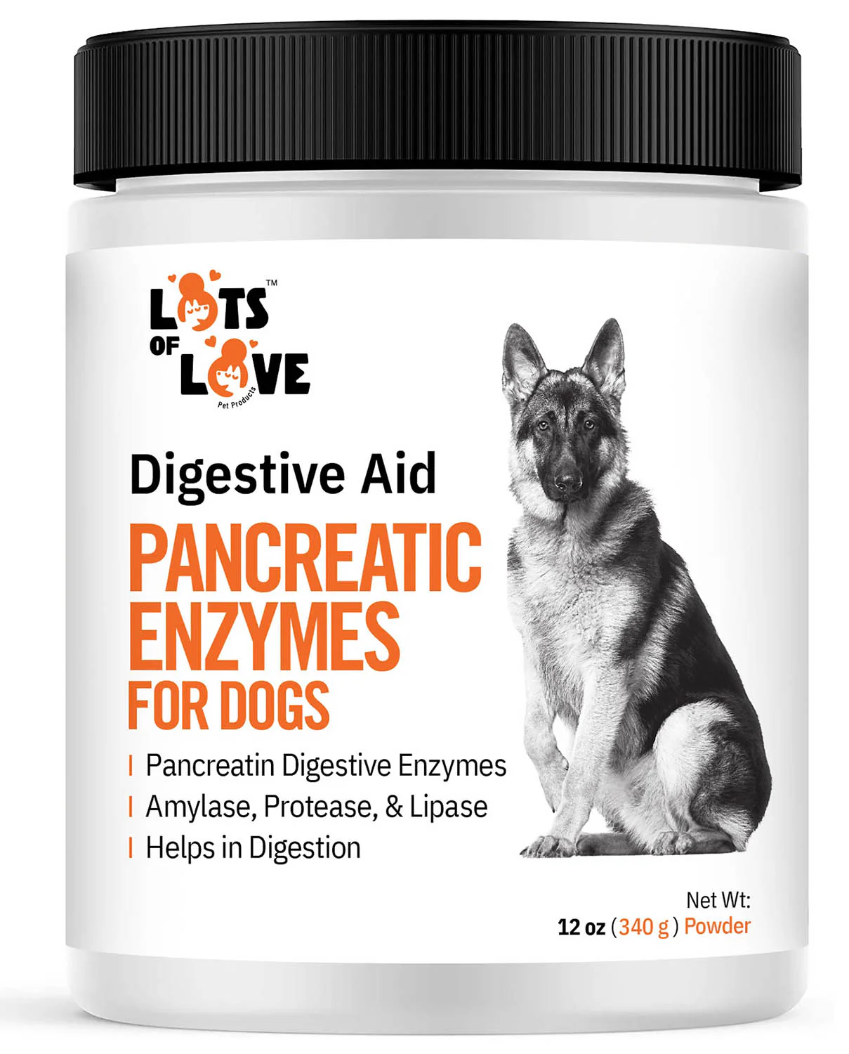 Lots of Love Pancreatine Powder, 12 oz - Buy Pet Shop