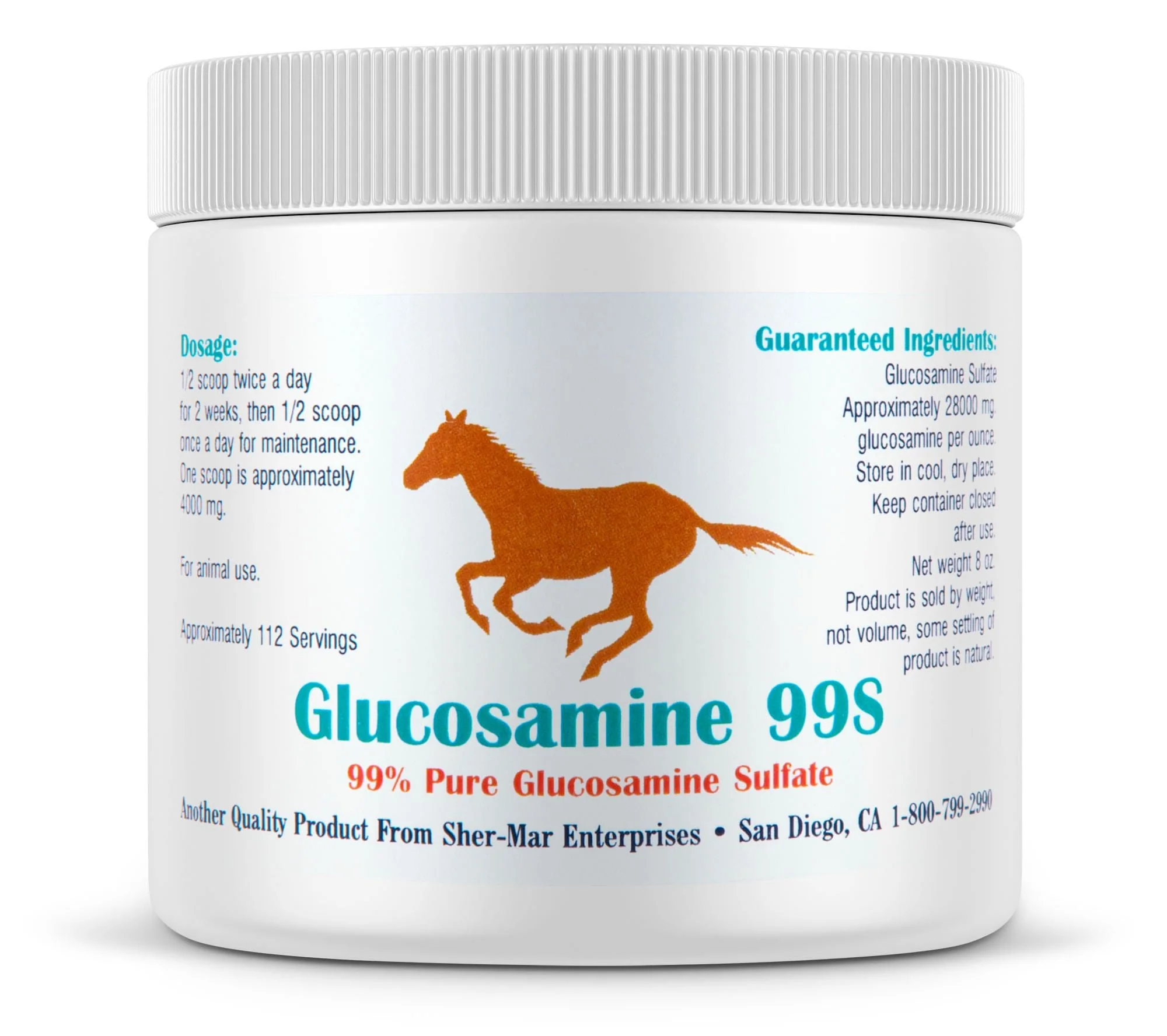 Glucosamine 99S - Glucosamine Sulfate Powder for Horses - Buy Pet Shop