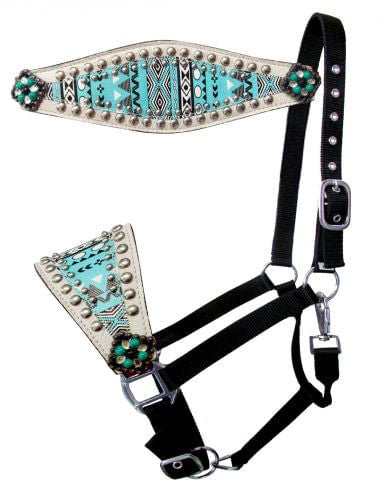 Showman Navajo & Rhinestone Bronc Halter - Buy Pet Shop