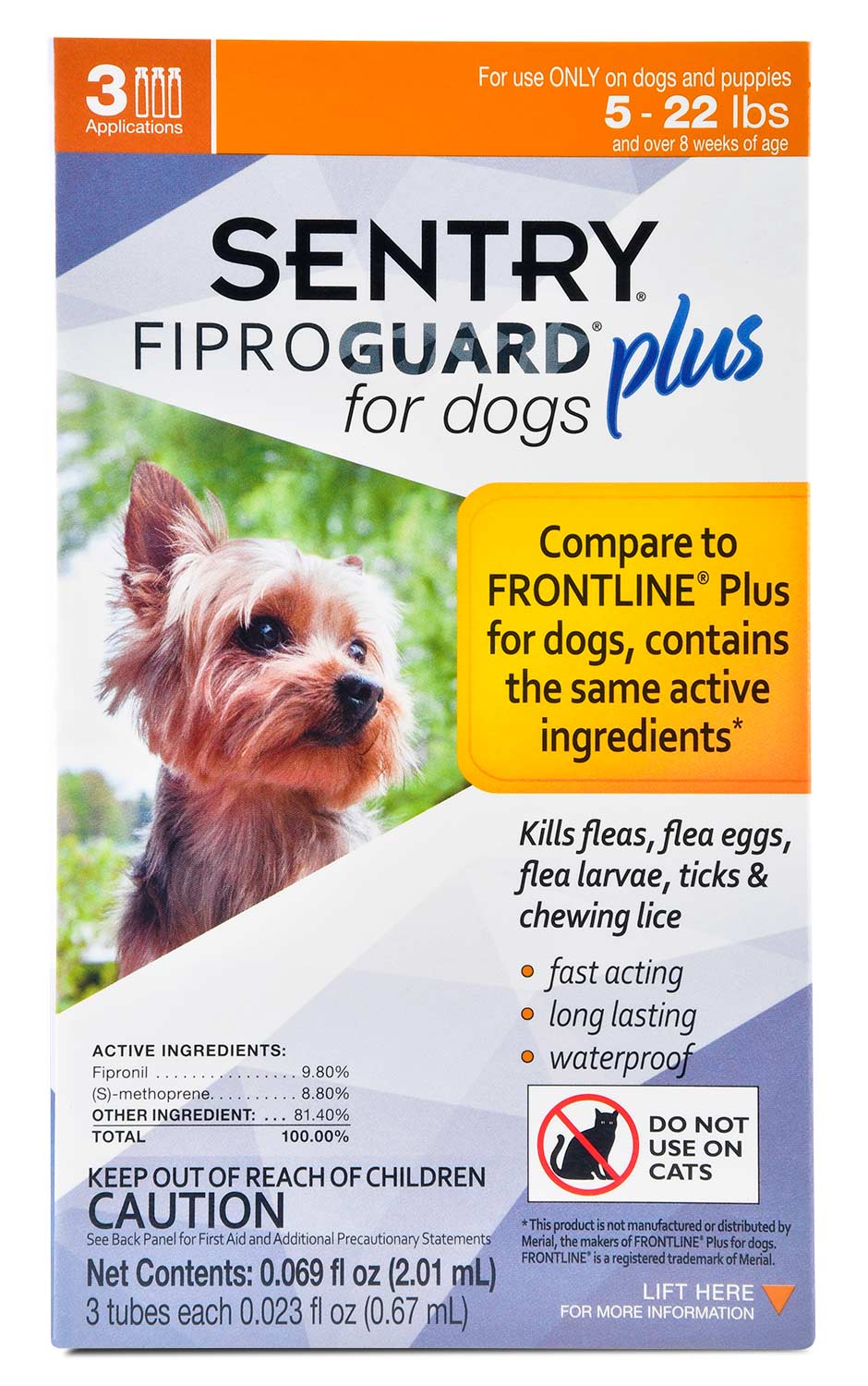 SENTRY Fiproguard Plus for Dogs, 3 Pack - Buy Pet Shop