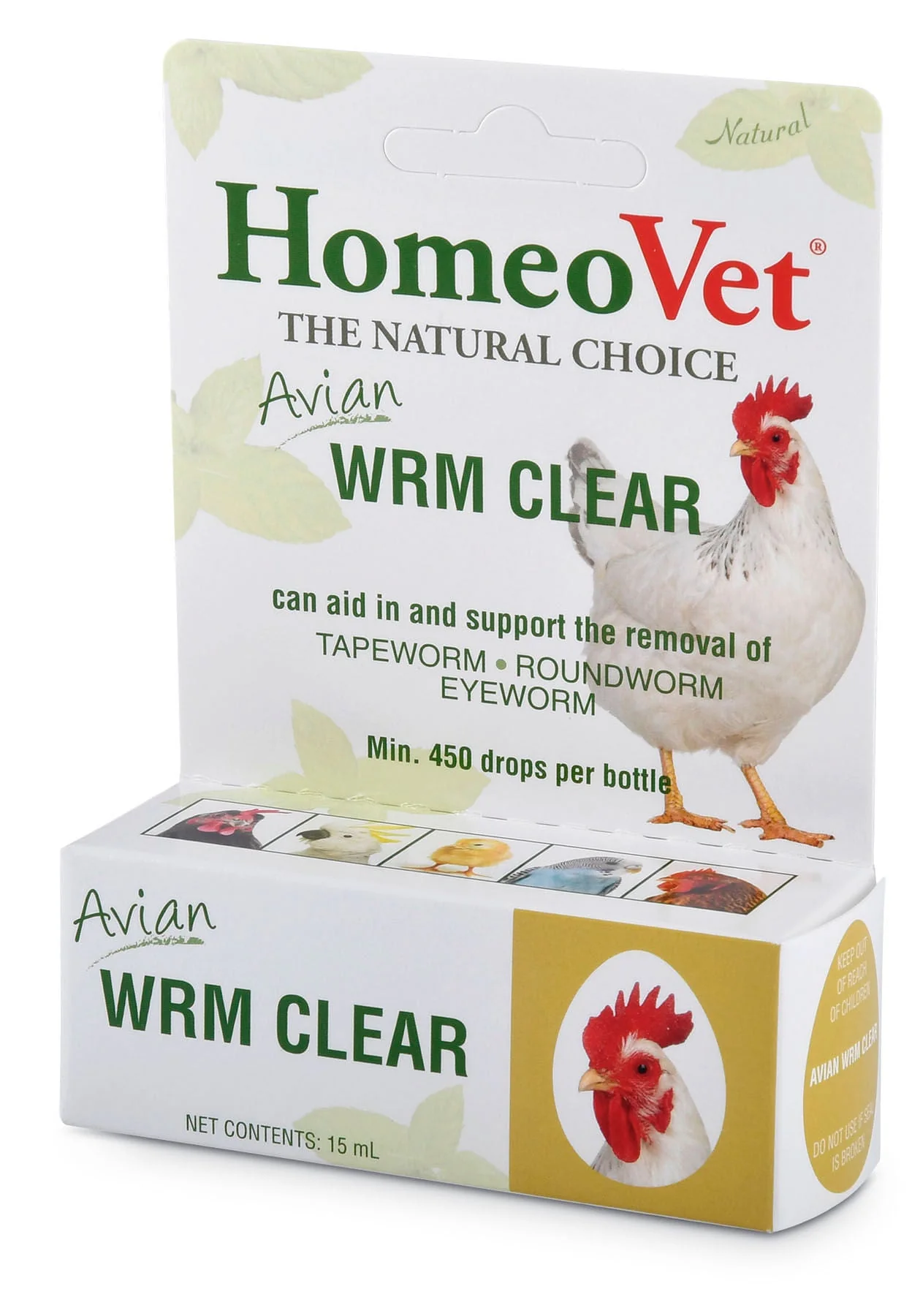 HomeoVet Avian Wrm Clear Poultry Dewormer, 15 mL - Buy Pet Shop