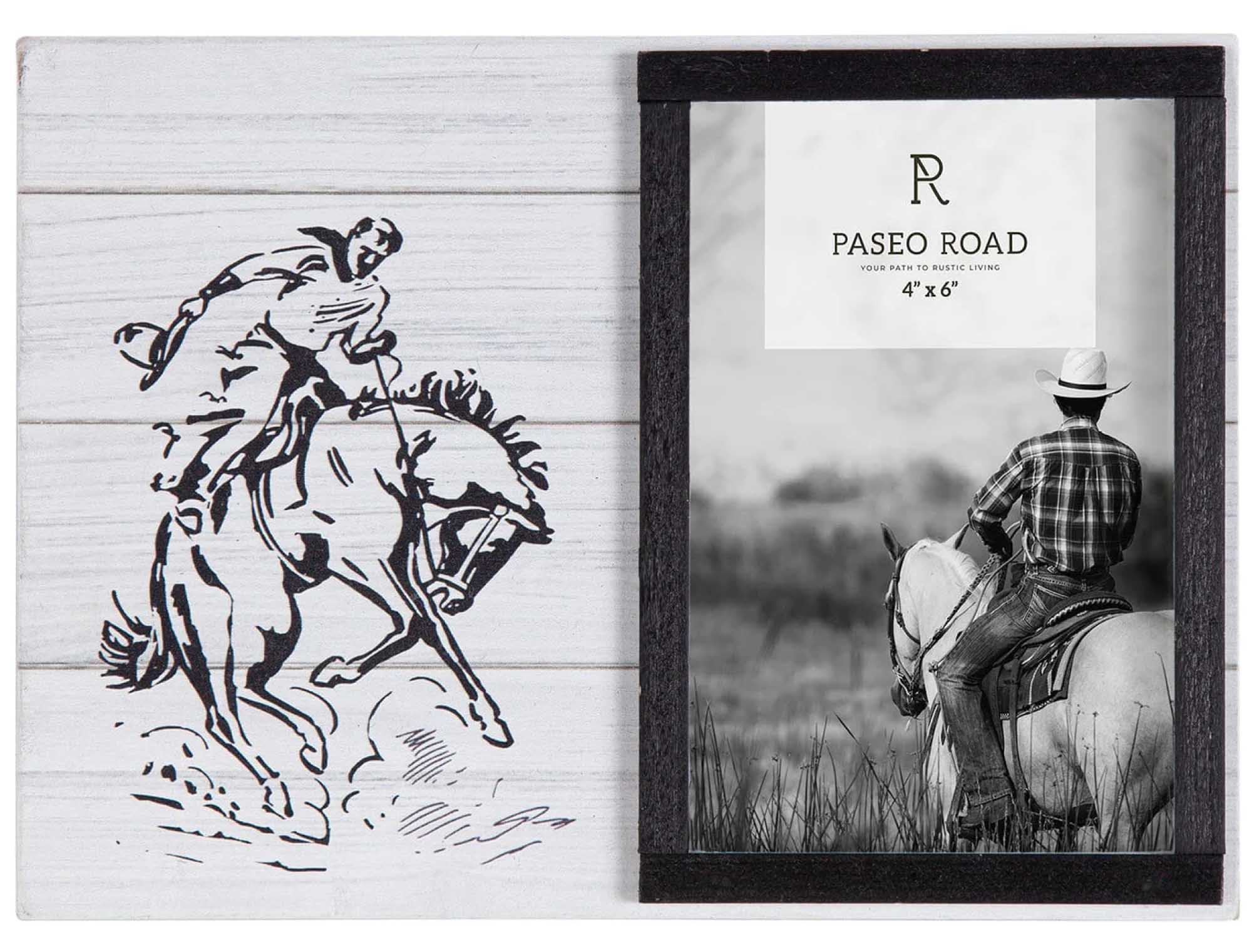 Ranch Life Bronc Rider Picture Frame, 4