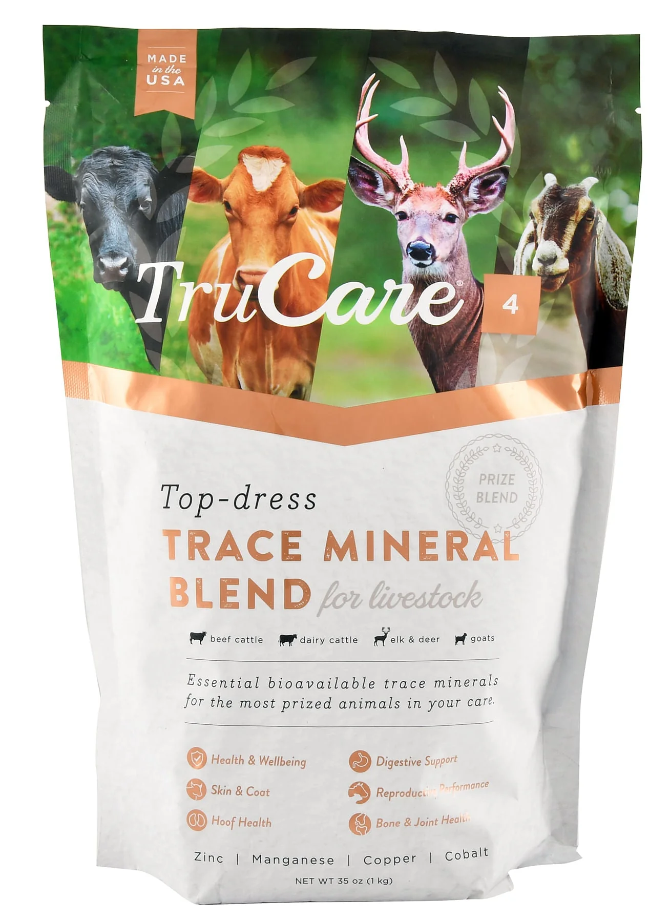 TruCare 4 Top Dress Trace Mineral Blend for Livestock, 35 oz - Buy Pet Shop