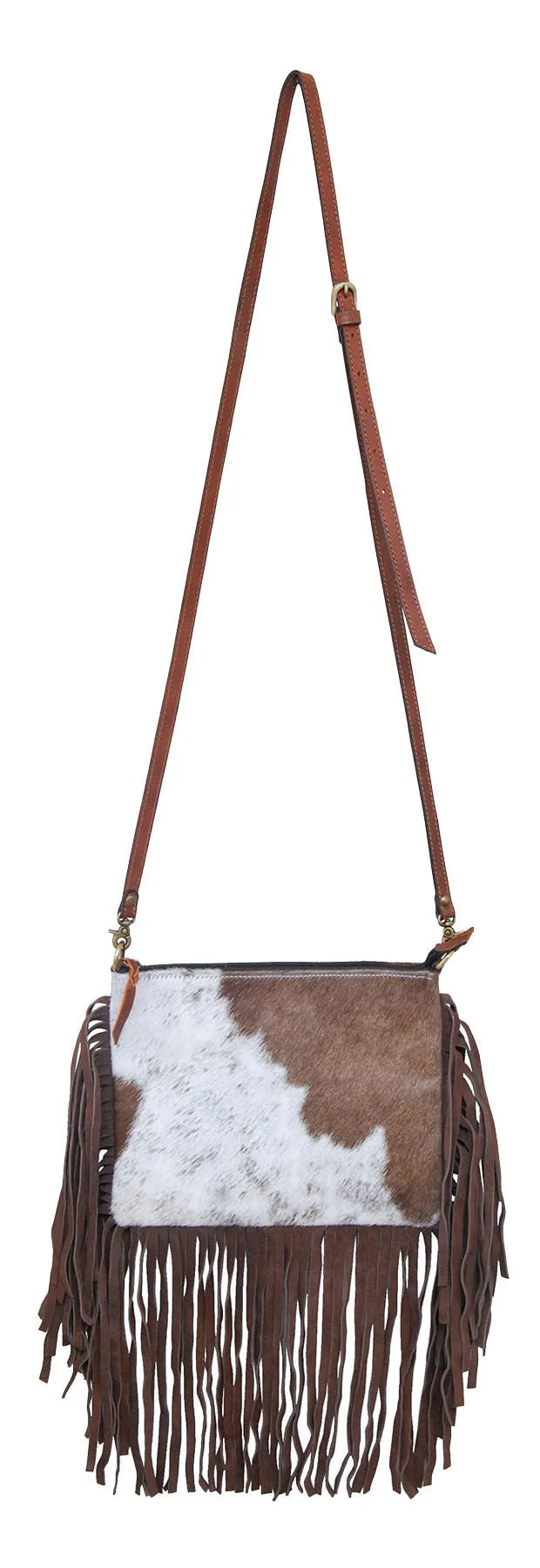 Rafter T Cowhide & Fringe Crossbody - Buy Pet Shop