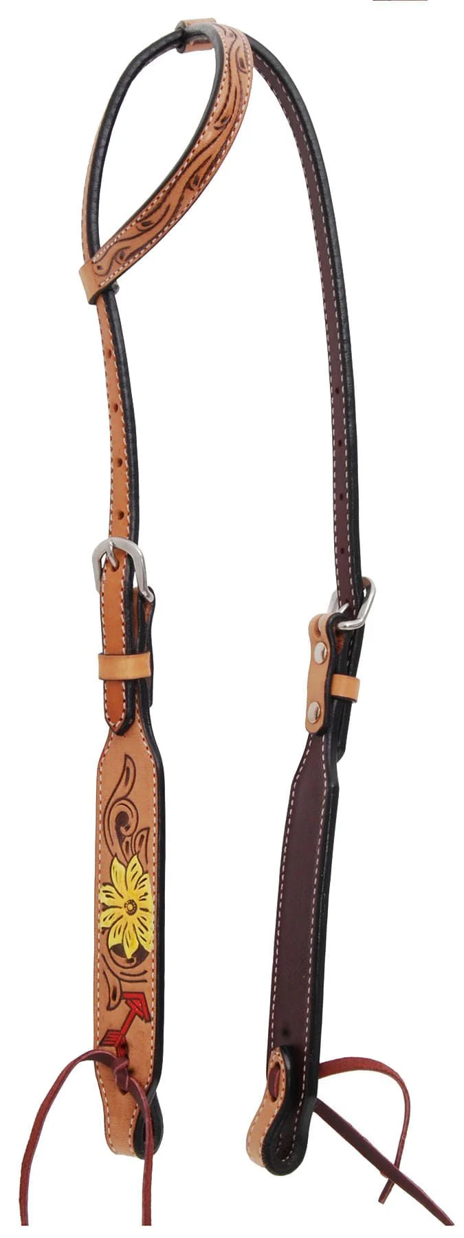 Rafter T Thunderbird Single Ear Headstall, Full, Lt Oil - Buy Pet Shop