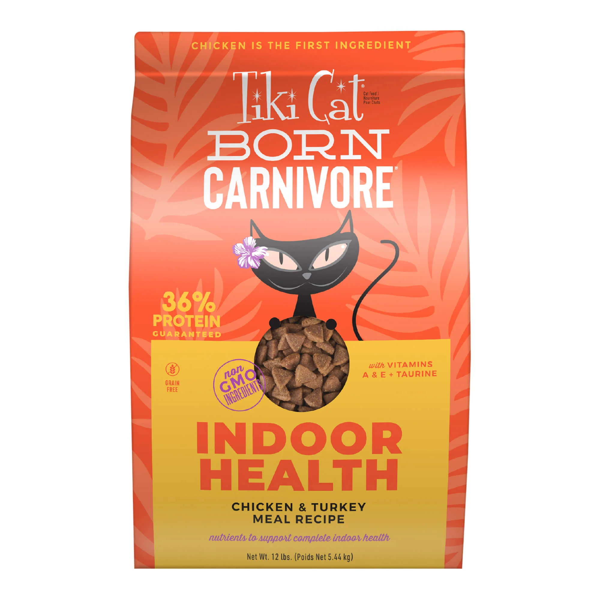 Tiki Cat Born Carnivore Indoor Health Dry Cat Food, Chicken & Turkey Meal - Buy Pet Shop