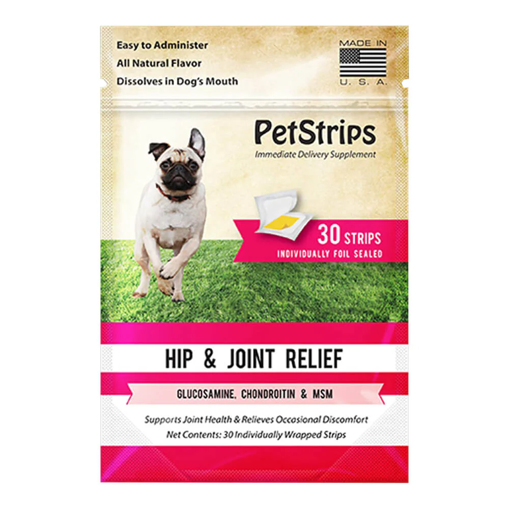 PetStrips Hip & Joint Relief for Dogs, 30 Strips - Buy Pet Shop