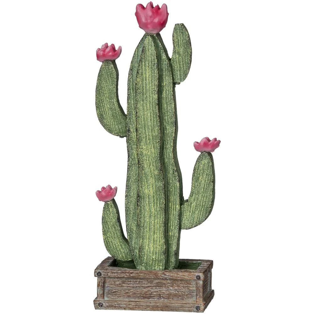Tabletop Cactus with Pink Blooms - Buy Pet Shop