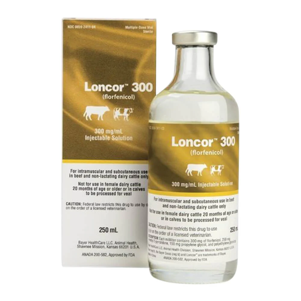 Rx Loncor 300 (florfenicol) Injectable Solution for Cattle, 500 mL - Buy Pet Shop