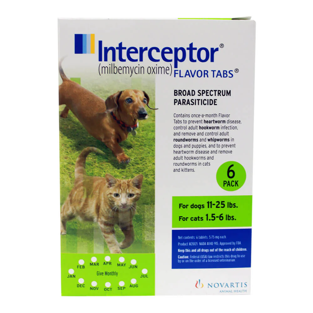Rx Interceptor Tablets for Dogs & Cats - Buy Pet Shop