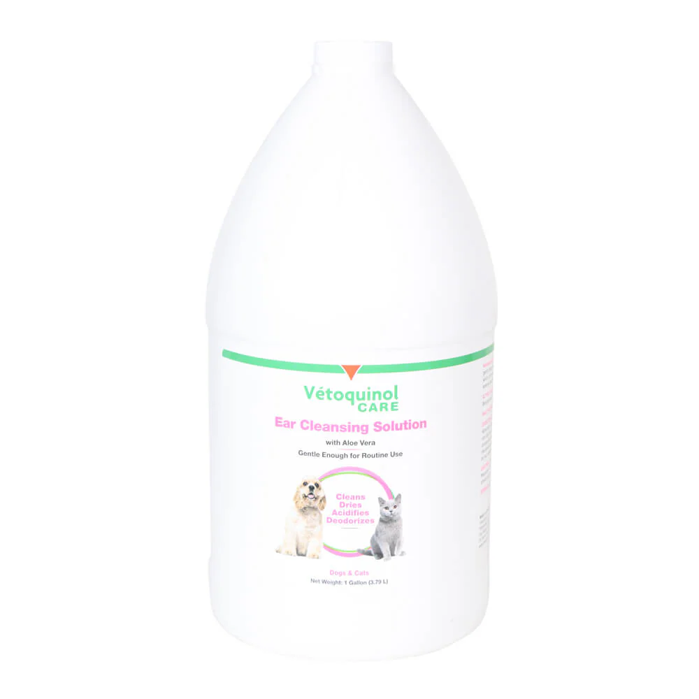Vetoquinol Care Ear Cleansing Solution with Aloe, 1 Gallon - Buy Pet Shop
