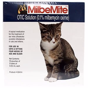 Rx MilbeMite 0.1% Otic Solution, 20 Tubes - Buy Pet Shop