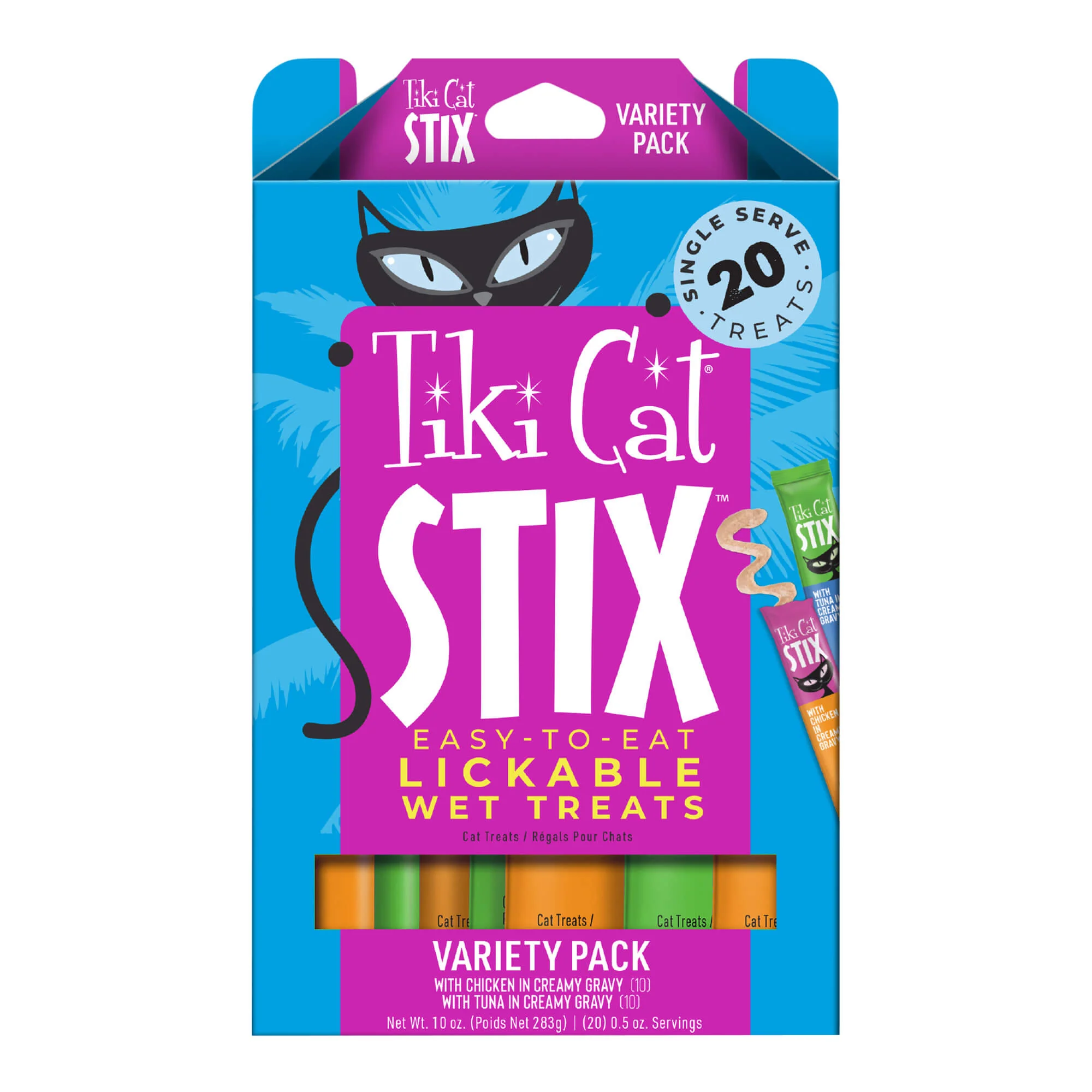 Tiki Cat Stix Wet Cat Treats, Variety Pack, 10 oz, Box of 20 ct - Buy Pet Shop