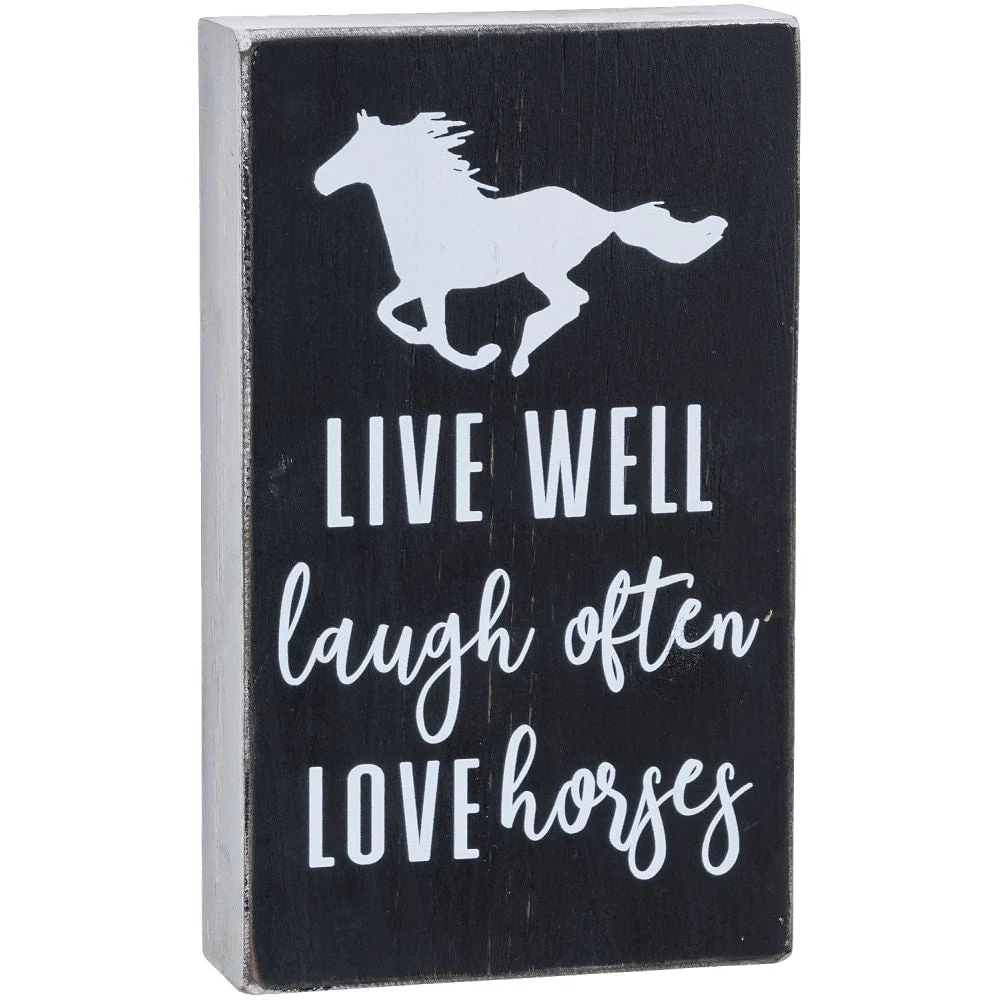 Love Horses Sign - Buy Pet Shop