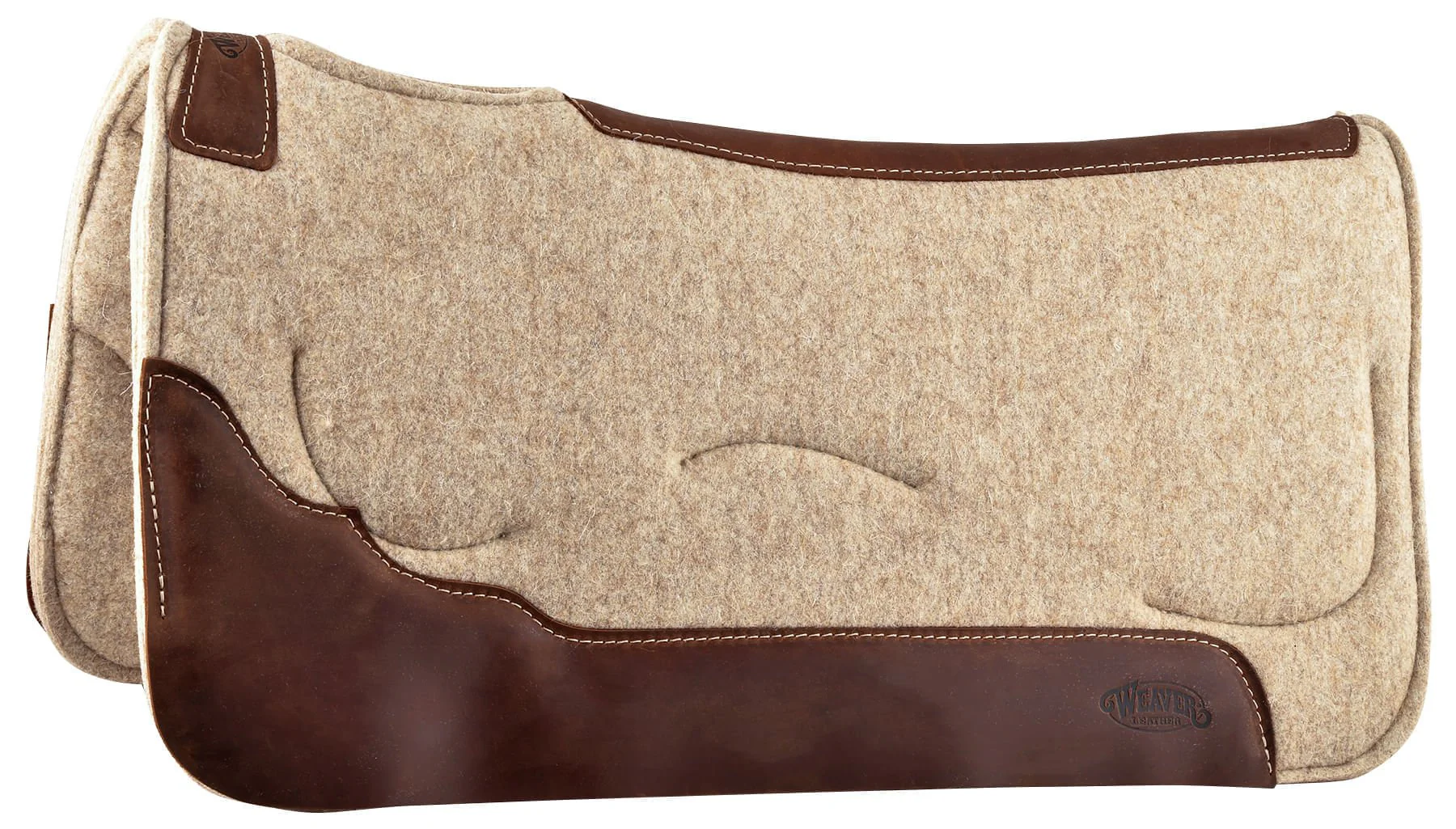 Weaver Leather Contoured Shock-Absorbing Gel Wool Saddle Pad - Buy Pet Shop