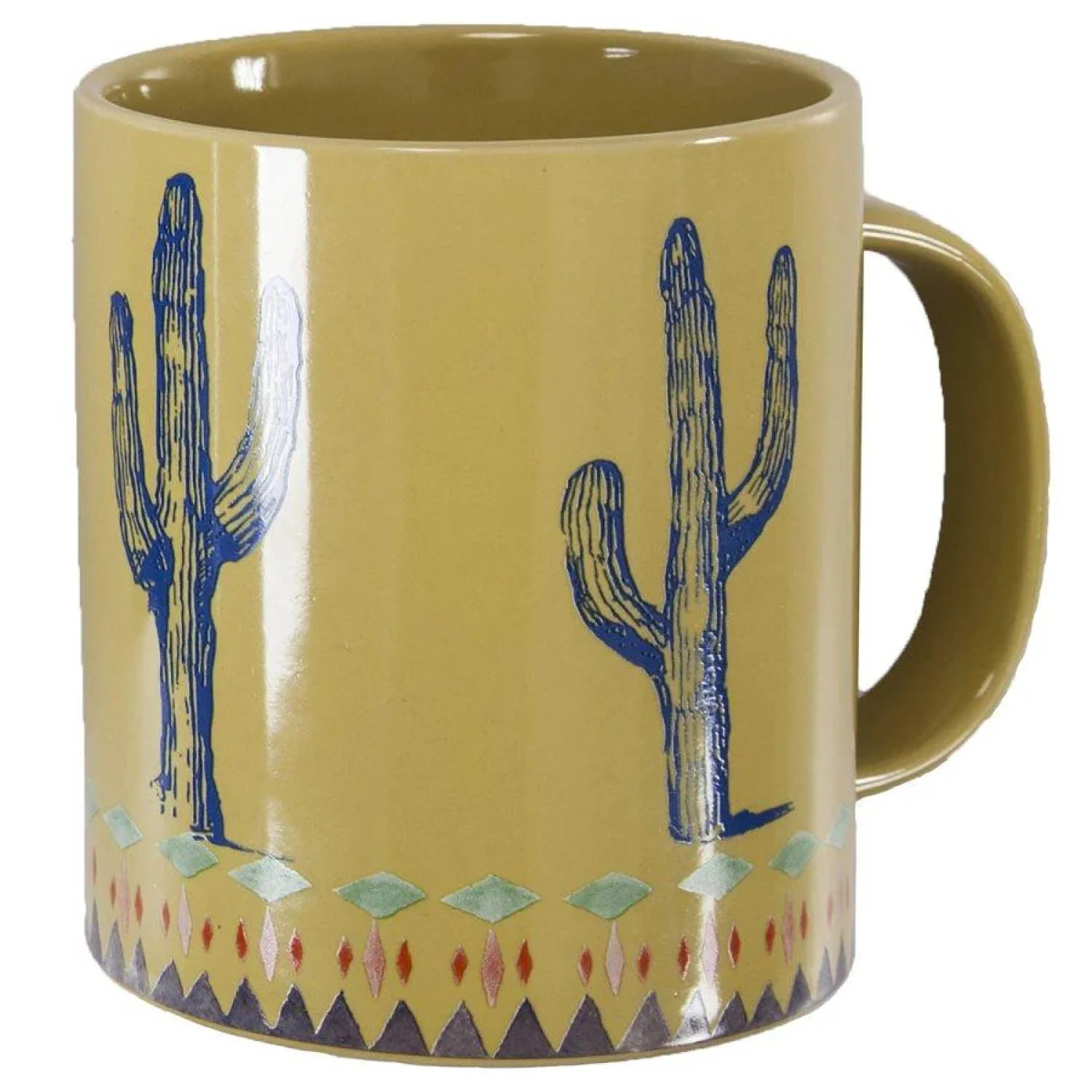 Saguaro Cactus Border Coffee Mug, Set of 4 - Buy Pet Shop