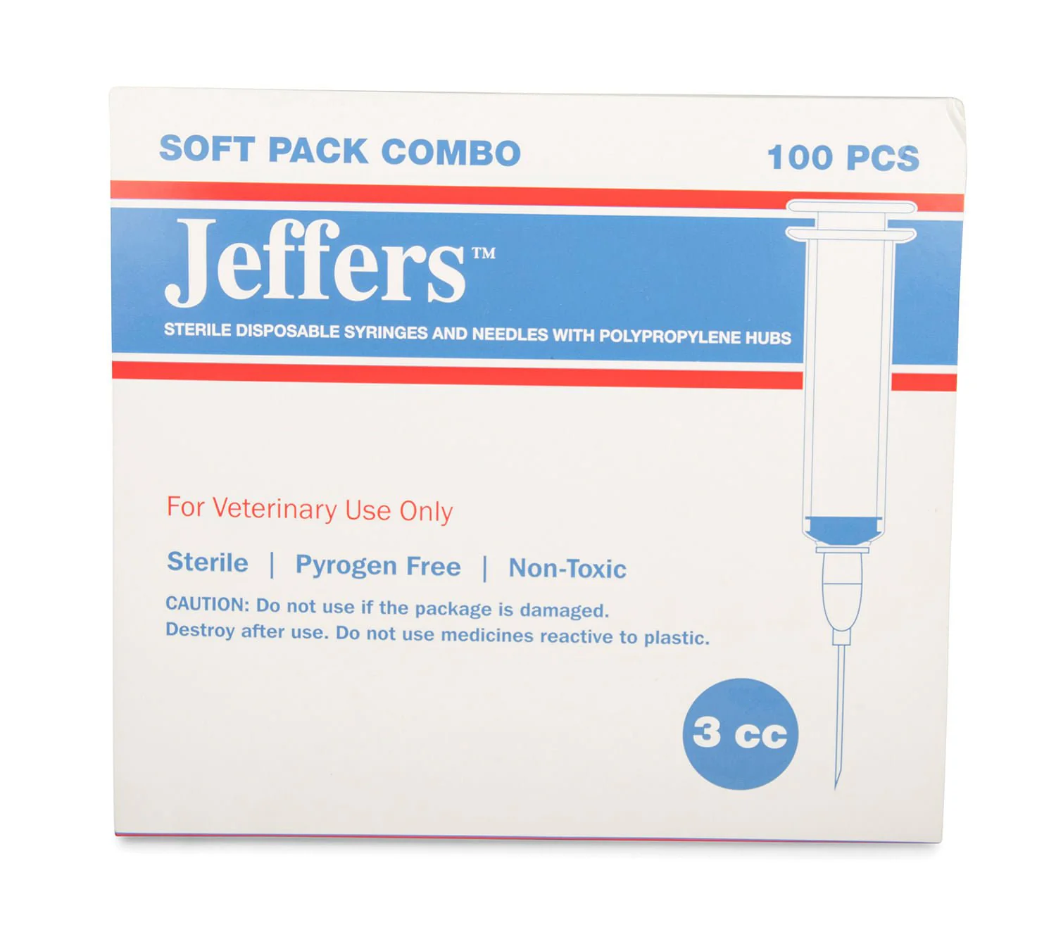 Luer Slip Syringe/Needle Combo, Box of 100 - Buy Pet Shop