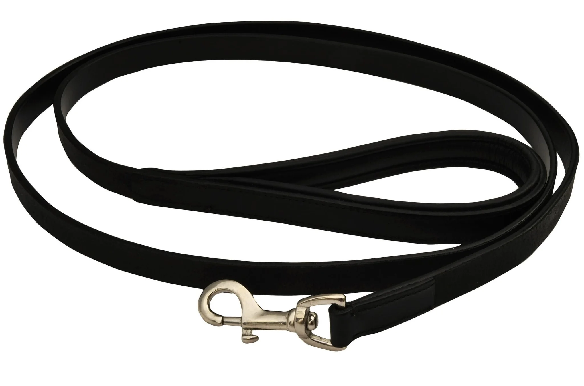 Premium Padded Black Leather Leash - Buy Pet Shop