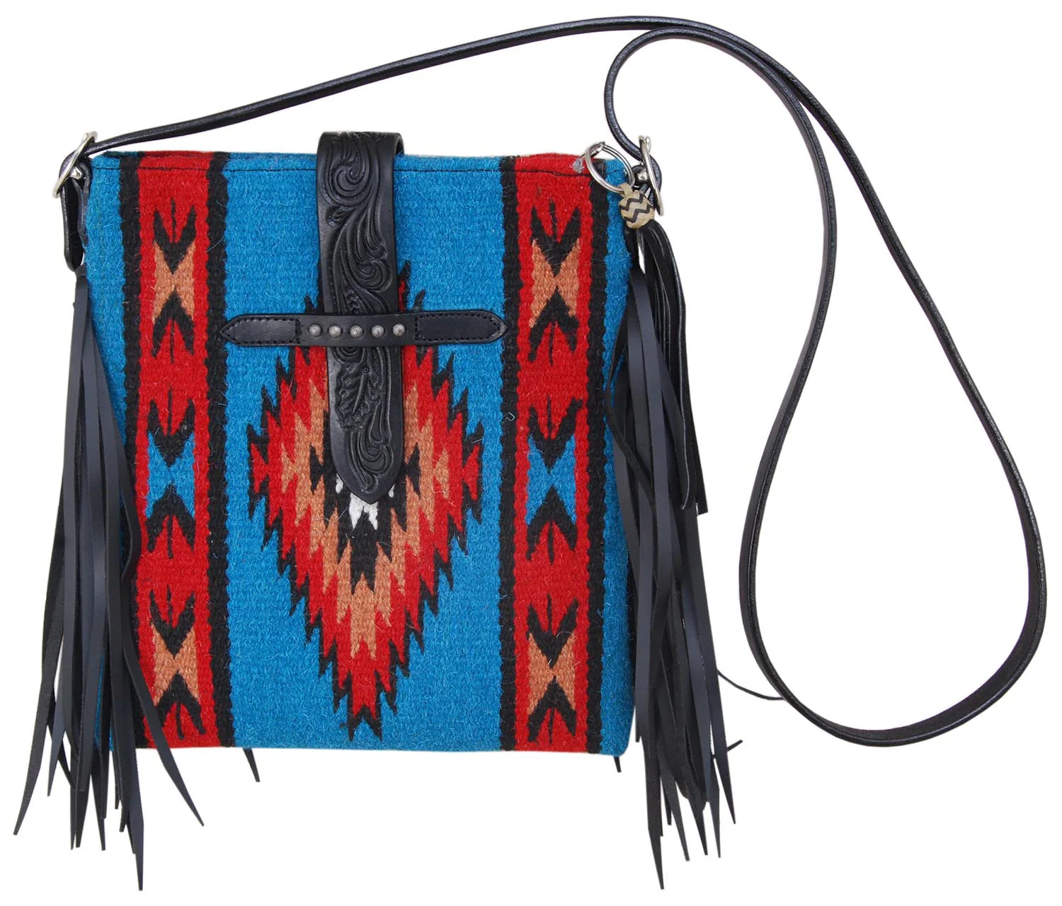 Rafter T Navajo Crossbody, Turquoise and Red - Buy Pet Shop
