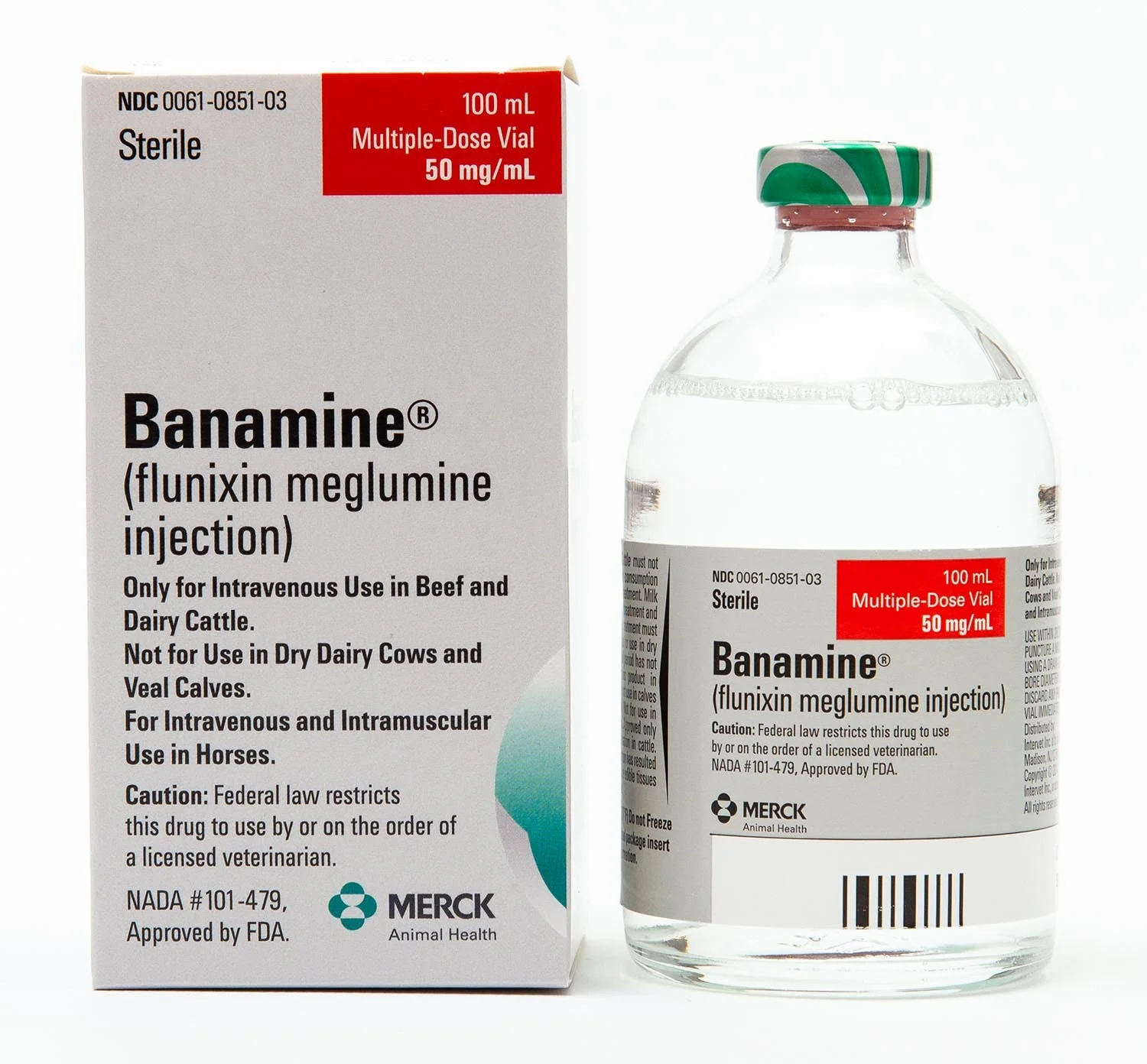 Rx Banamine (flunixin meglumine) Injection Solution, 50 mg/mL x 100 mL - Buy Pet Shop