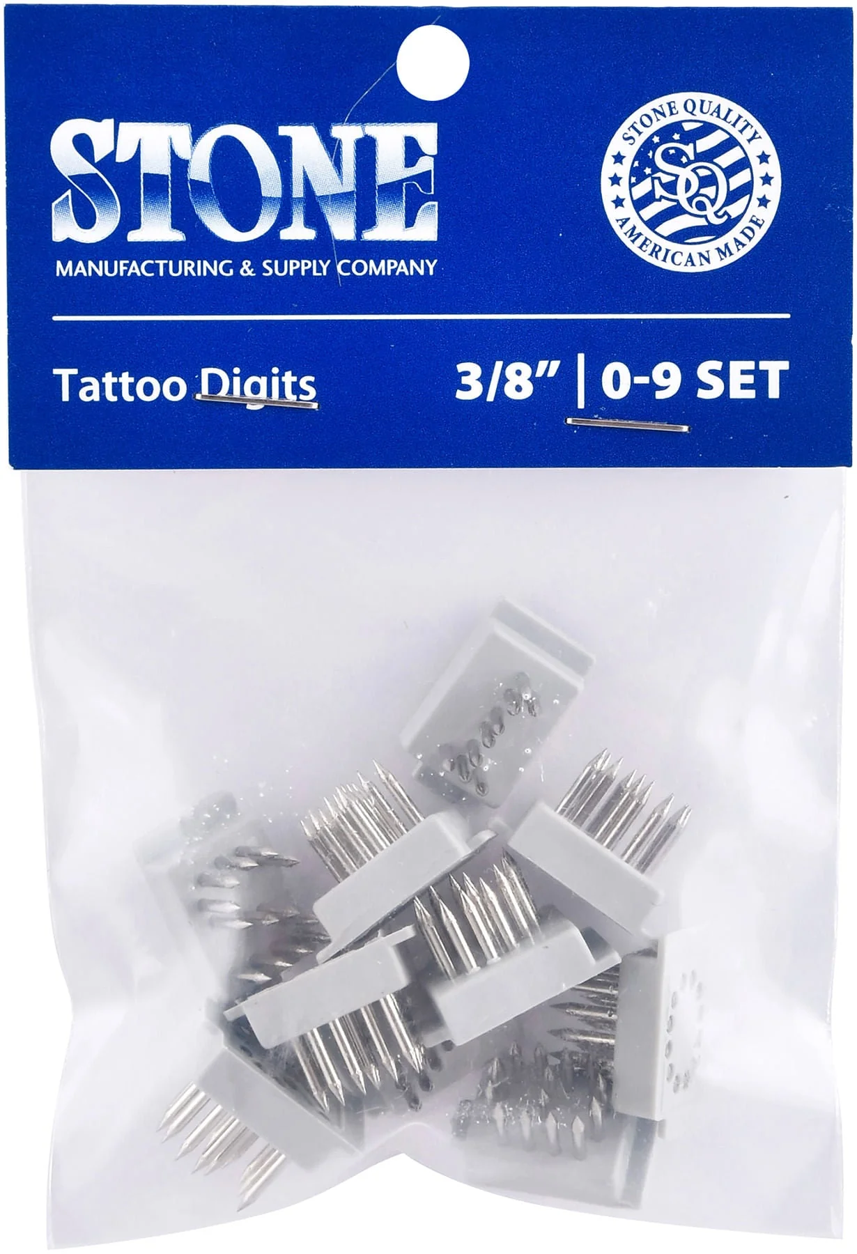 Stone Standard Tattoo Digits, 0-9 Set - Buy Pet Shop