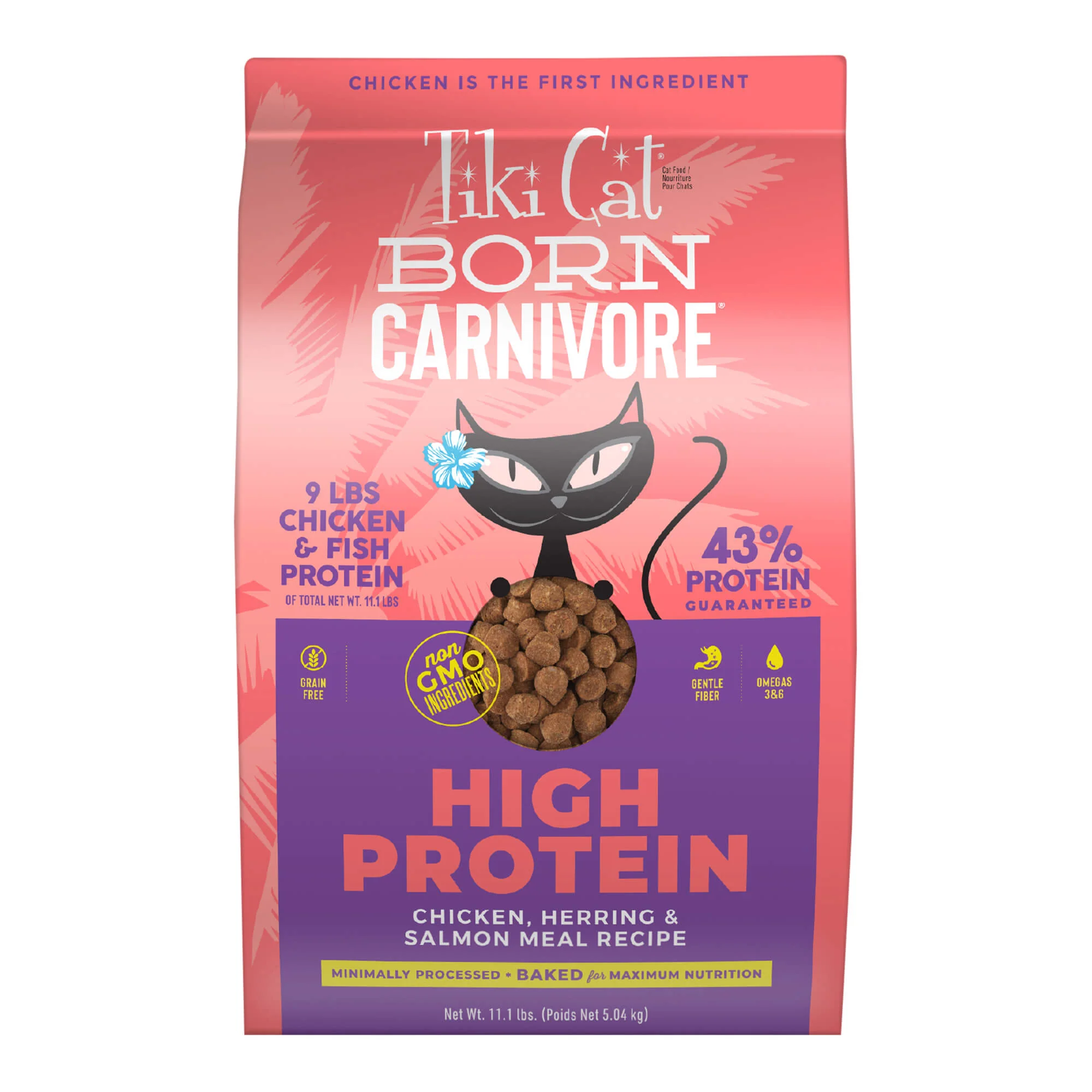 Tiki Cat Born Carnivore High Protein Dry Cat Food, Chicken, Herring & Salmon Meal - Buy Pet Shop
