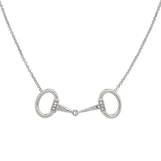 Rhodium Horse Snaffle Bit Necklace - Buy Pet Shop