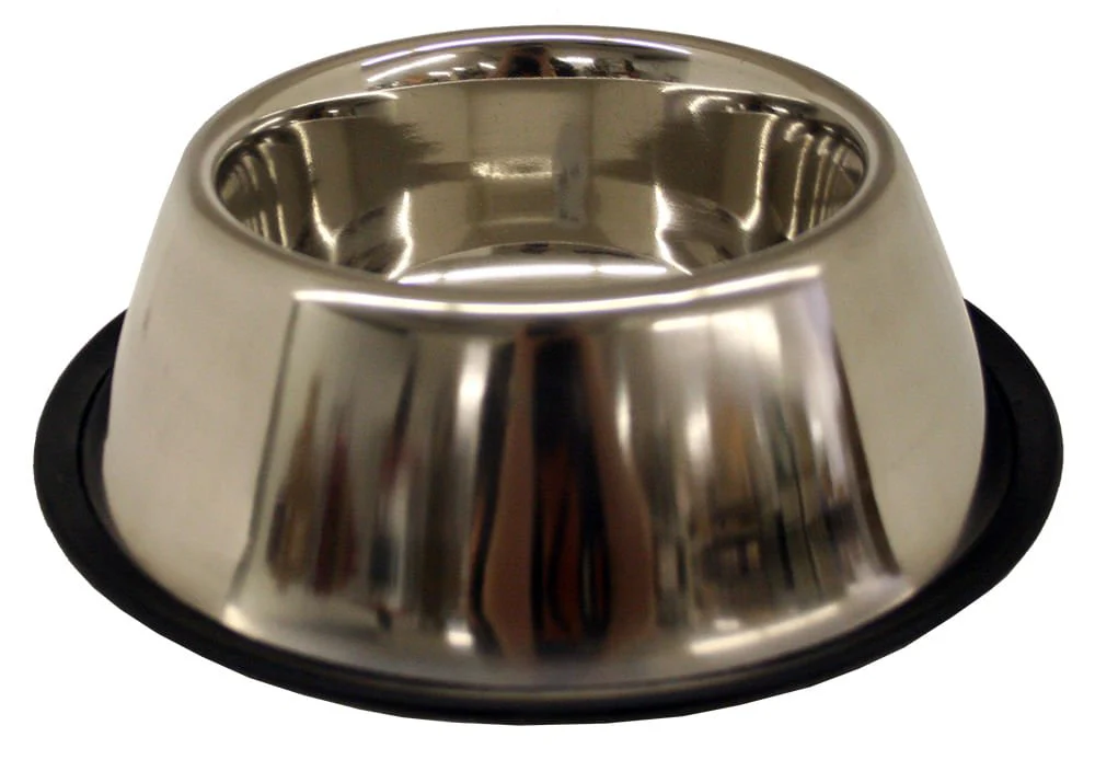 Non-Tip Stainless Steel Bowl, Spaniel Style, 32 oz - Buy Pet Shop