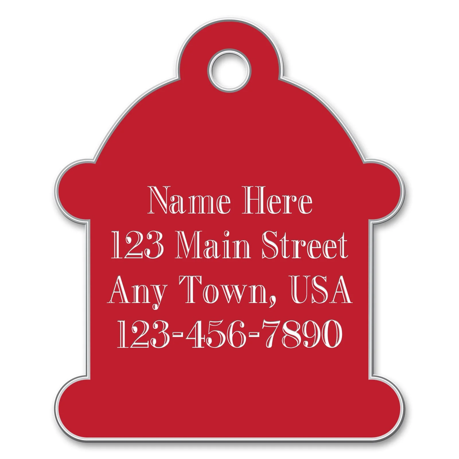 Large Hydrant Shape Custom Personalized Dog Tags - Buy Pet Shop