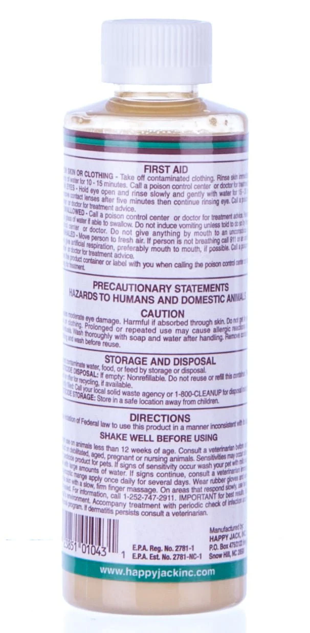 Happy Jack Sarcoptic Mange Medicine - Buy Pet Shop