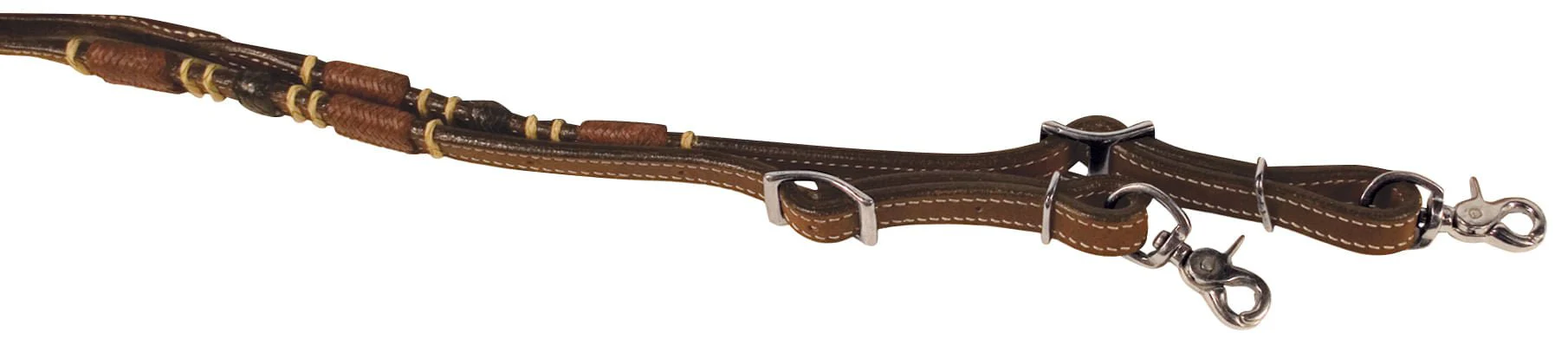 Buffalo Leather Tres Rawhide Roping Rein, 7 ft - Buy Pet Shop
