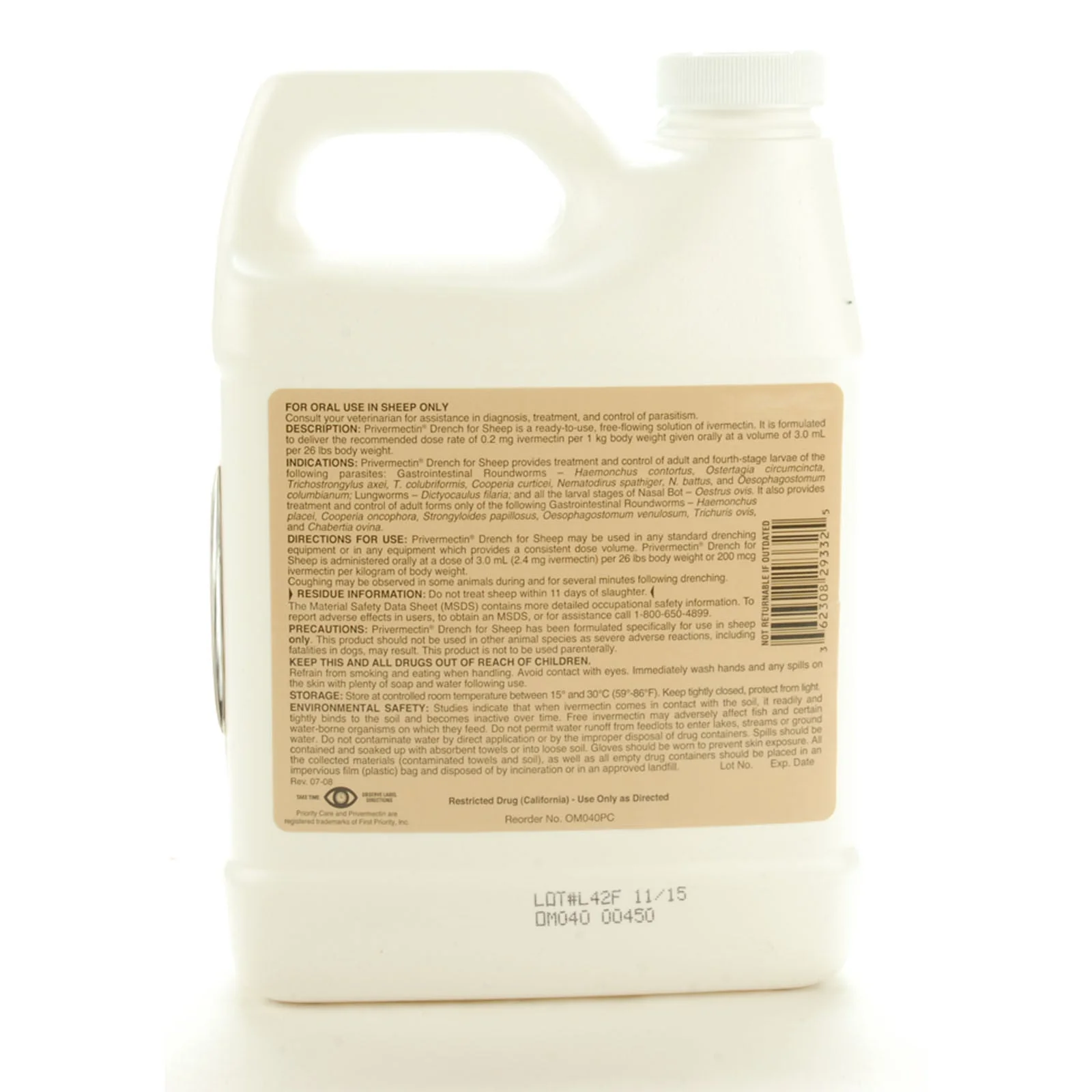 Privermectin Sheep Drench Wormer - Buy Pet Shop