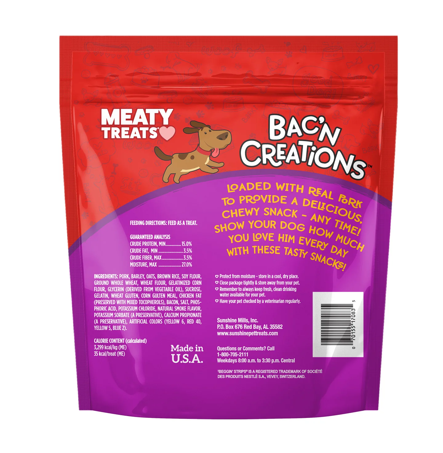 Meaty Treats Wavy Strips, 40 oz - Buy Pet Shop