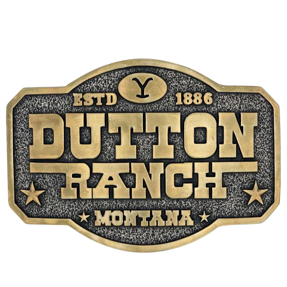 The Y Yellowstone Dutton Ranch Attitude Belt Buckle - Buy Pet Shop