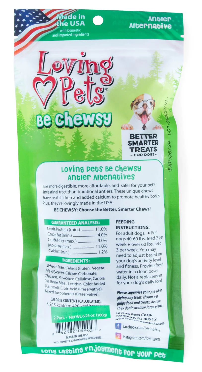 Loving Pets Be Chewsy Antler Chew Alternatives - Buy Pet Shop