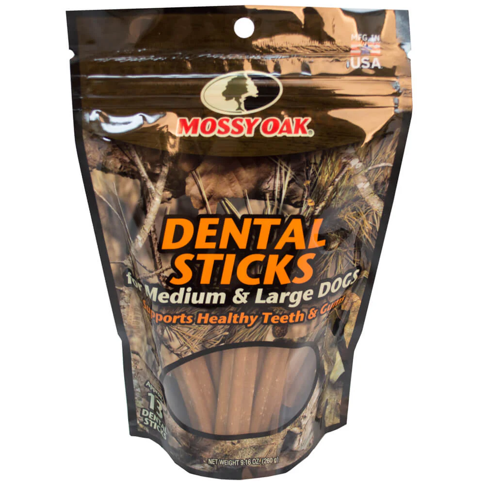 Mossy Oak Dental Sticks for Medium and Large Dogs, Approx 13 Dental Sticks - Buy Pet Shop