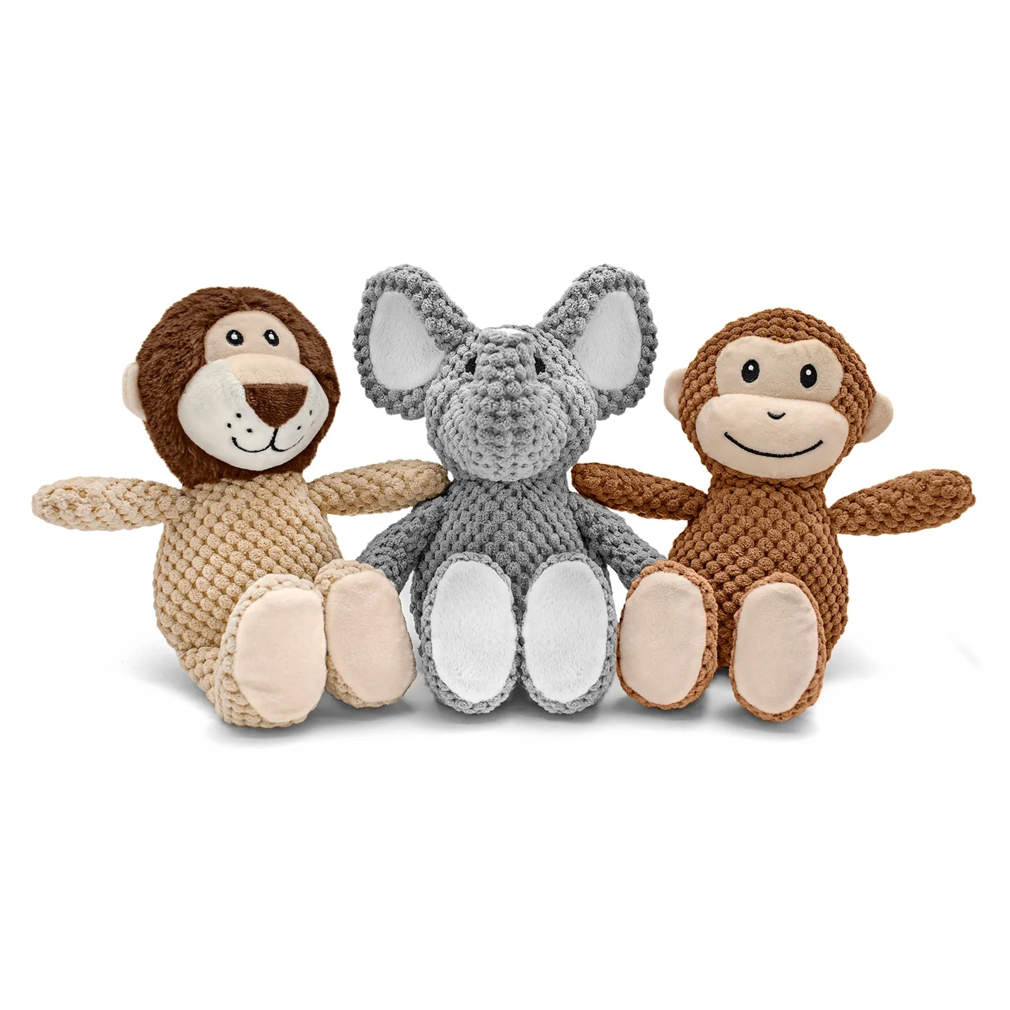 Tuff Plush, Assorted - Elephants, Lions, Monkey - Buy Pet Shop